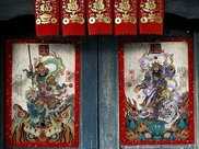 前門的門神是秦瓊、尉遲恭, 後門的門神是誰呢 其實更有名