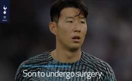 韓國球星孫興慜左眼周圍骨折將接受手術，能否參加世界盃存疑