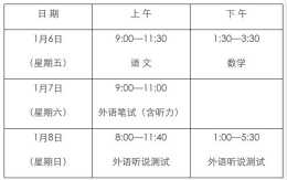 2023上海春考1月6日-8日舉行，考生需在1月3日上午9:00-12:00完成一次個人健康監測