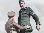 二戰中俘虜“萊茵河巨人”的盟軍英雄去世，他1米6，德軍2米3