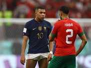 世界盃半決賽：法國VS摩洛哥 姆巴佩賽後擁抱阿什拉夫並交換球衣