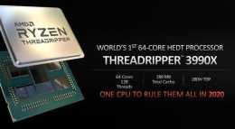 AMD釋出64核線程銳龍撕裂者3990X與8核銳龍4000處理器
