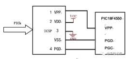 PIC微控制器ICSP介面電路原理圖